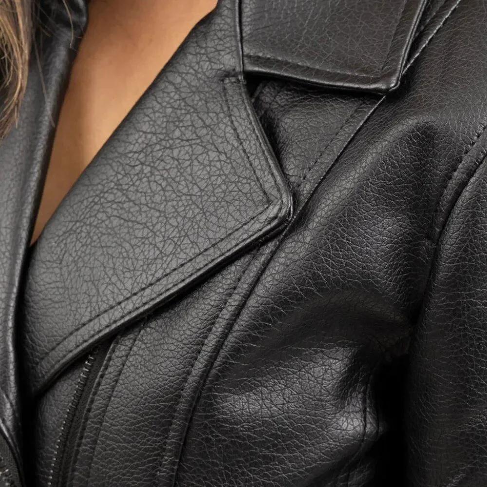 Women's Vegan Faux Leather Jacket